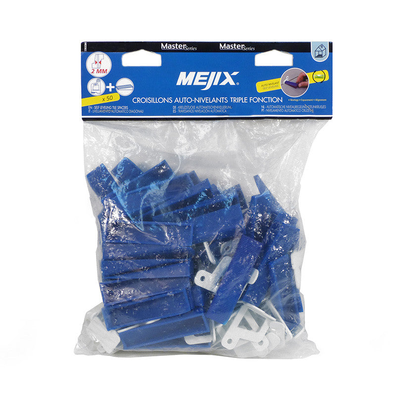 Croisillons auto-nivelants MEJIX 180088 - 2 mm x 50+50 pcs