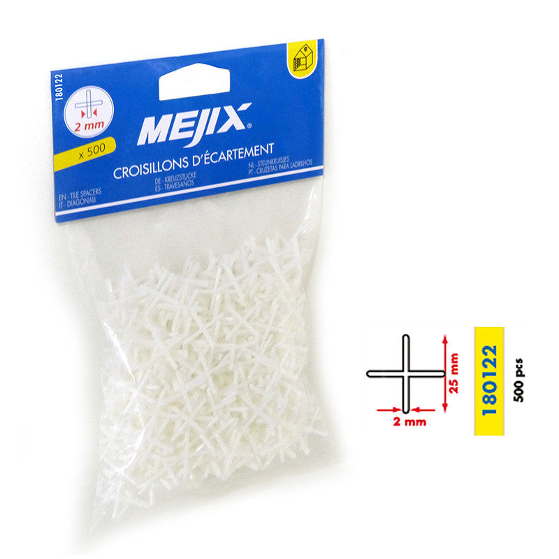 Croisillons d'écartement 2 mm MEJIX