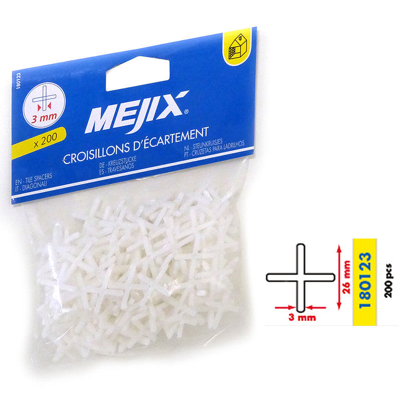Croisillons d'écartement 3 mm MEJIX