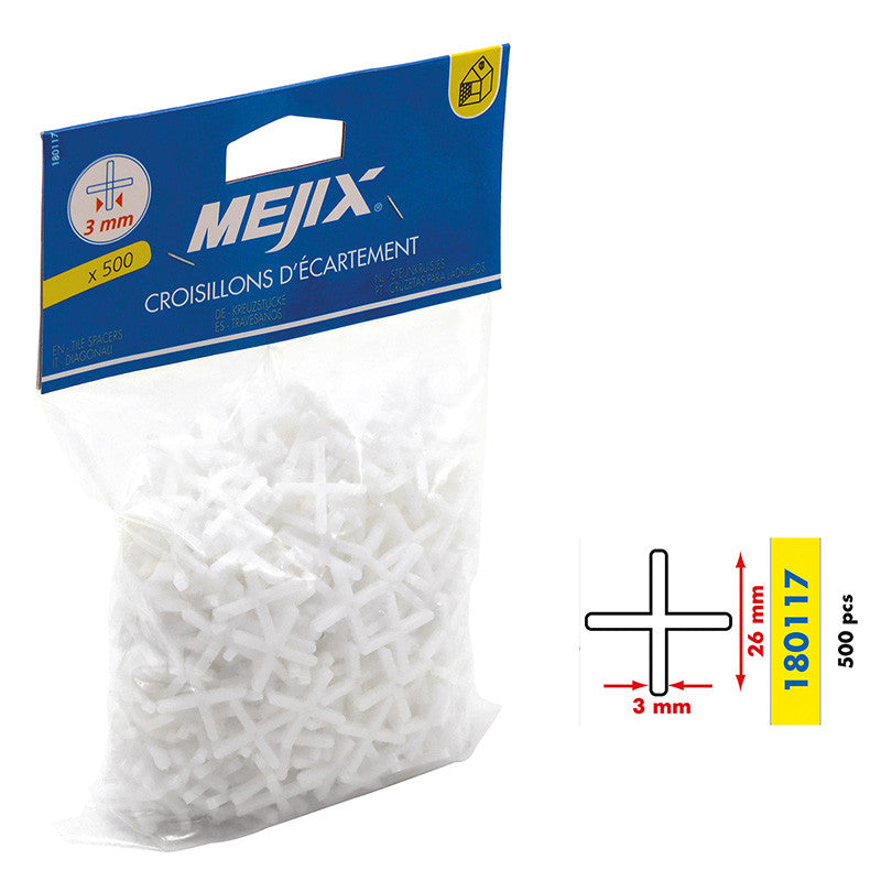 Croisillons d'écartement 3 mm MEJIX