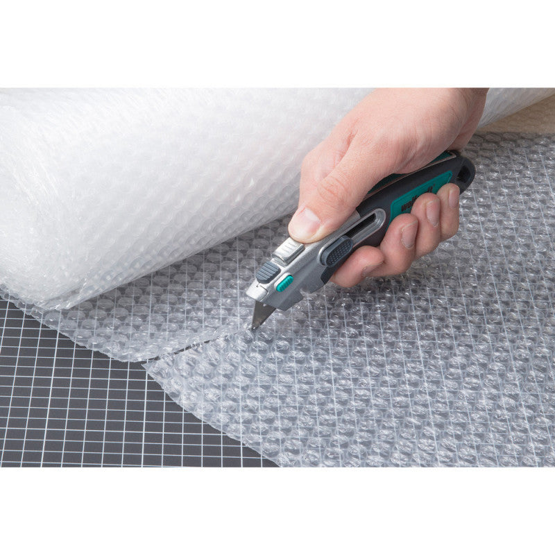 Cutter sécurité 2 en 1 WOLFCRAFT 4106000 lame trapèze