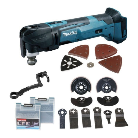 Découpeur/ponceur multifonctions MAKITA DTM51ZJX3 18 V Li-ion (machine seule) dans MAKPAC + kit d'accessoires