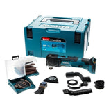 Découpeur/ponceur multifonctions MAKITA DTM51ZJX3 18 V Li-ion (machine seule) dans MAKPAC + kit d'accessoires