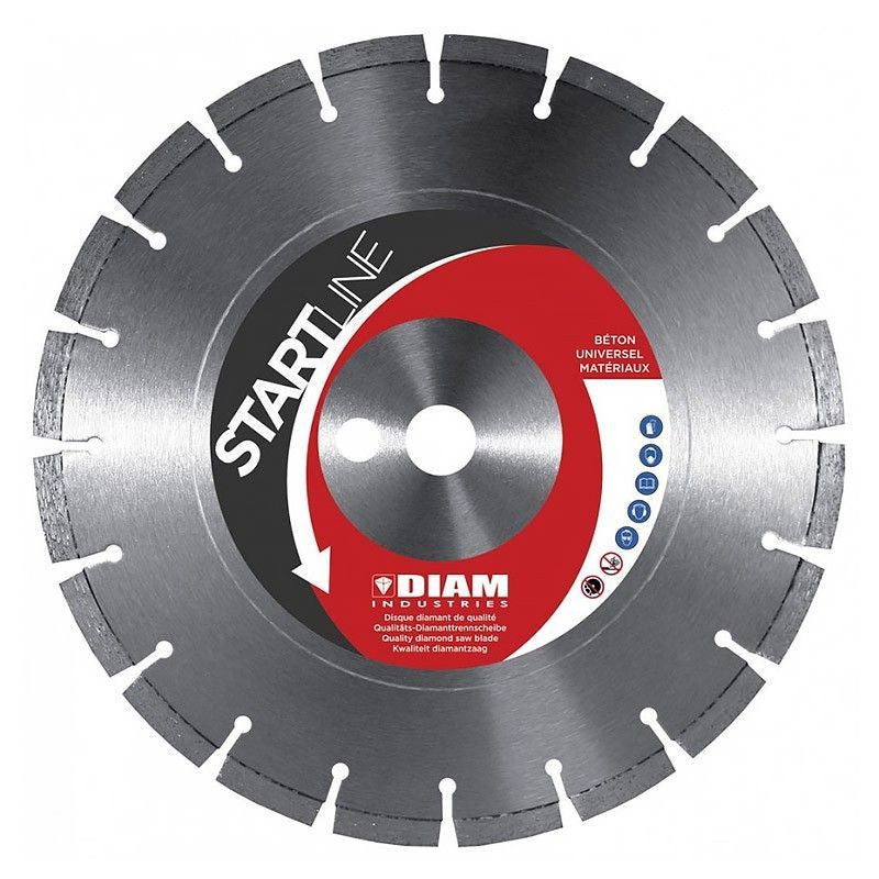 Découpeuse thermique DIAM INDUSTRIES EC741S 73,5cm3 Ø 350mm + 5 Disques Diamants BS60350/25