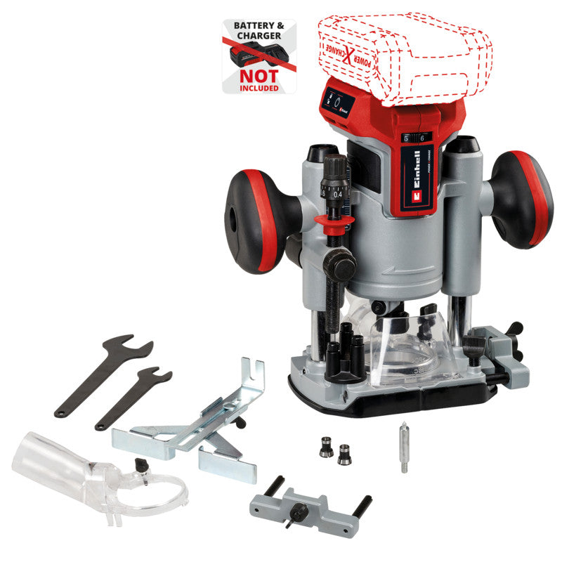 Défonceuse sans fil 18V Brushless EINHELL TP-RO 18 Li BL-Solo Power X-Change (vendu sans batterie)
