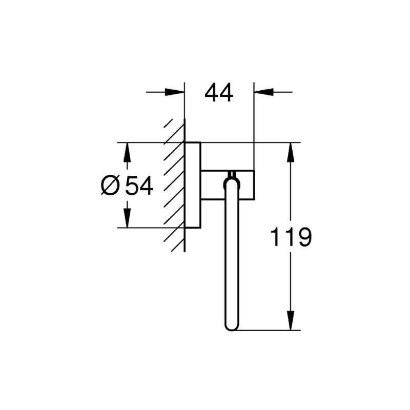 Dérouleur de papier mural GROHE Quickfix - Start Accessories