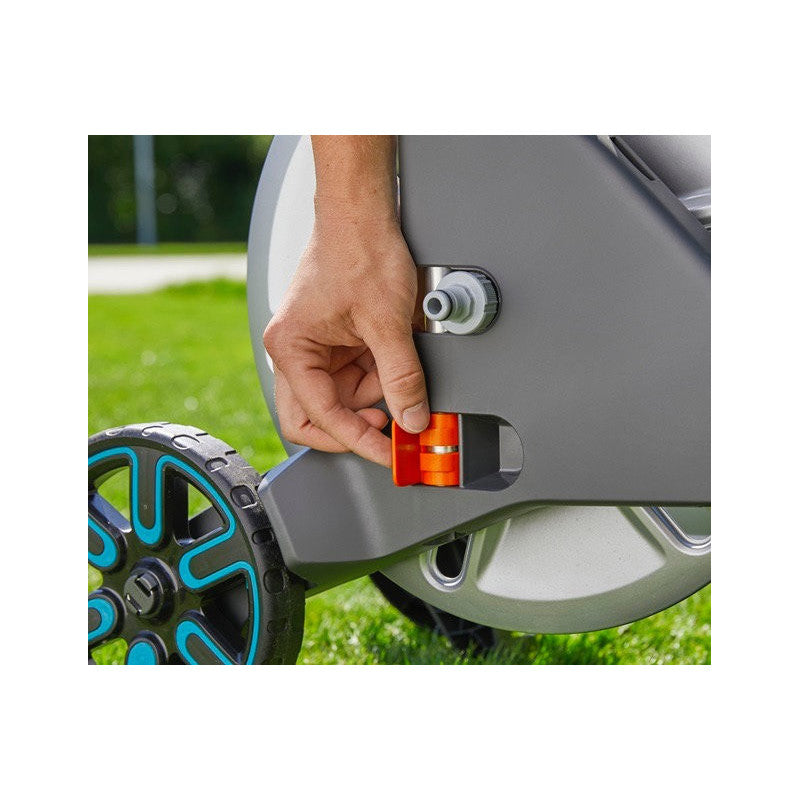 Dévidoir métal sur roues CLEVERROLL M avec tuyau 25M GARDENA 8543-26