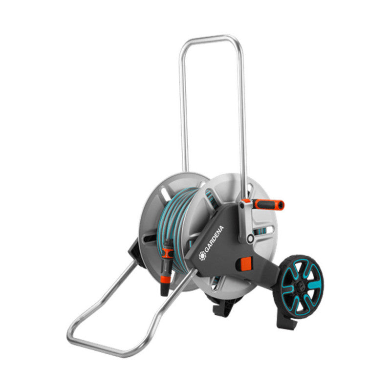 Dévidoir métal sur roues CLEVERROLL M avec tuyau 25M GARDENA 8543-26