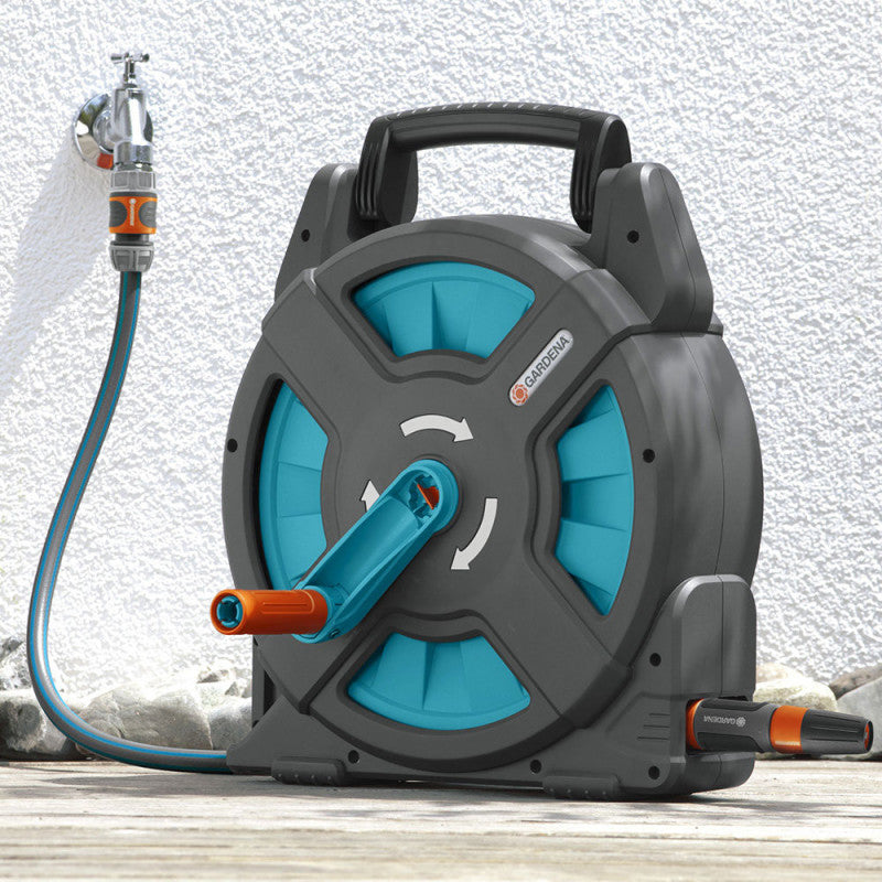 Dévidoir portable GARDENA 18502-50 CLASSIC avec tuyau 15M