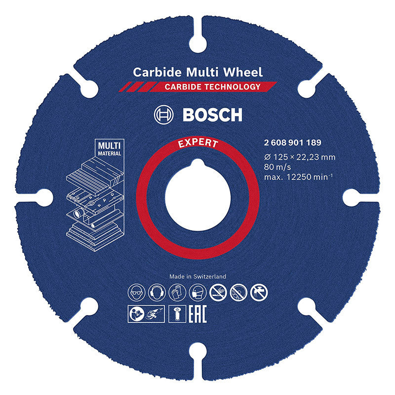 Disque à tronçonner 125 mm BOSCH EXPERT Carbide Multi Wheel