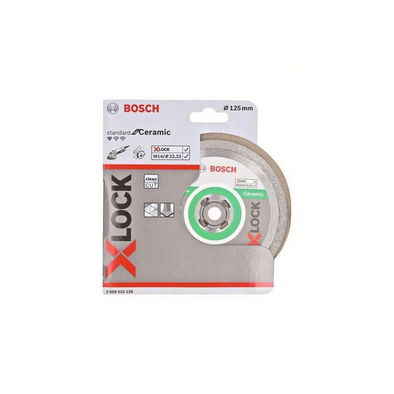 Disque à tronçonner diamanté BOSCH Professional X-LOCK Standard for Ceramic Ø 125x22,23x1,6x7,5