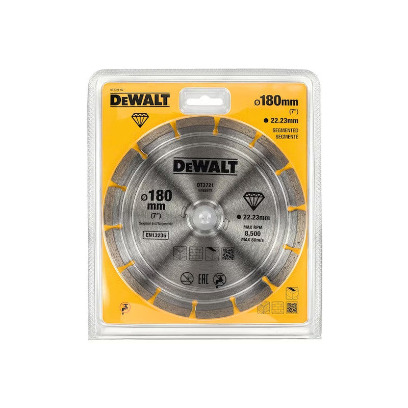 Disque diamant fritté Ø180mm DEWALT DT3721-QZ