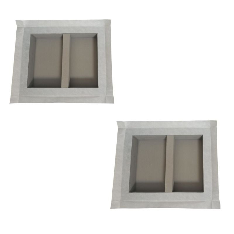 Duo de niches à carreler étanche MARMOX DUONICHE50/40 - Format intérieur 50x40cm - Profondeur 9cm