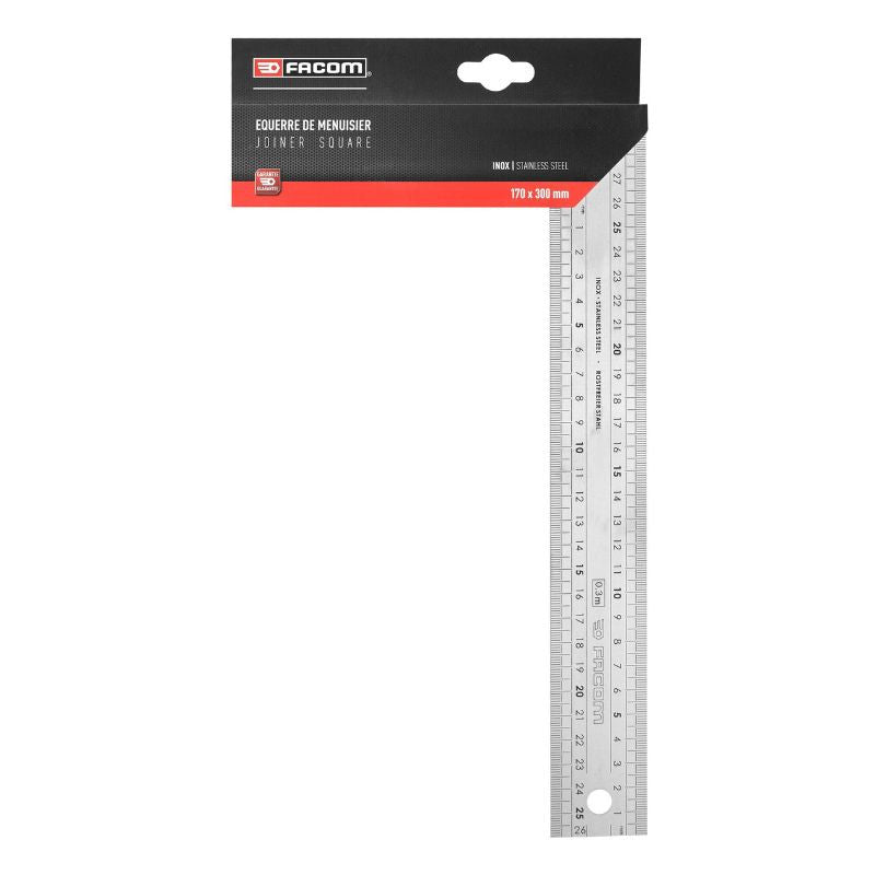 Equerre de menuisier FACOM 1223.03PB - Inox - 30x17cm