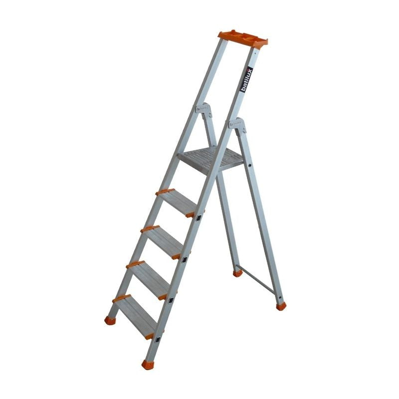 Escabeau ESCALUX V22475 Professionnel Confort Batilux X460 Anodise 5 Marches H 3M09