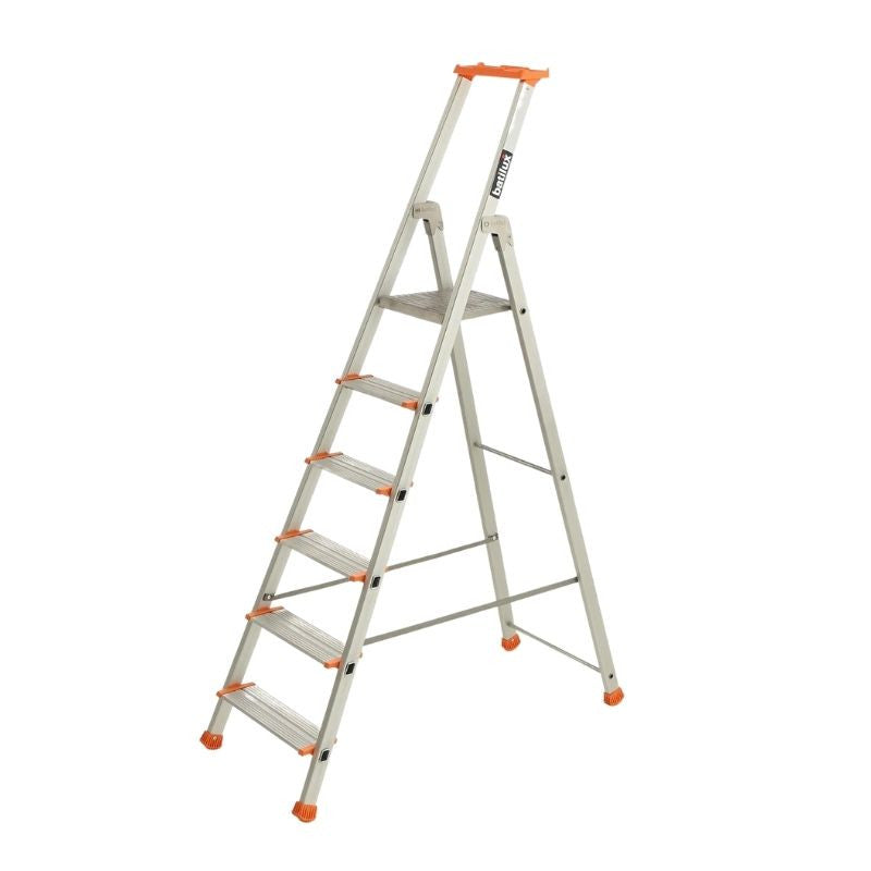 Escabeau ESCALUX V22476 Professionnel Confort Batilux X460 Anodise 6 Marches H 3M31