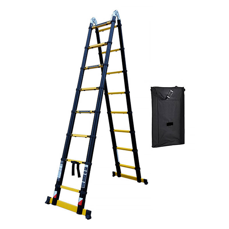 Escabeau télescopique WOERTHER Grafitek ES-380DB-G-B - 1,9m à 3,8m - avec housse