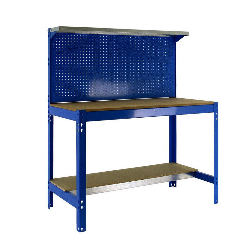 Etabli de travail 1500mm - SIMONRACK - BT3 1500 - 3 tablettes et panneau percé