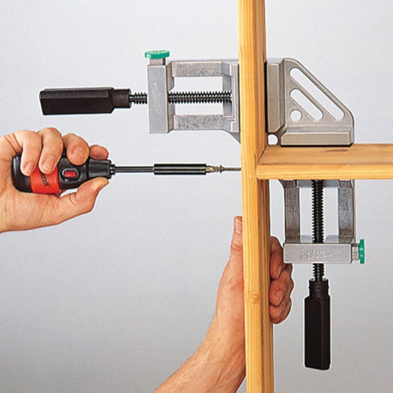 Etau d'angle avec ouverture WOLFCRAFT 3415000 jusqu'à 65 mm - mors 68 mm