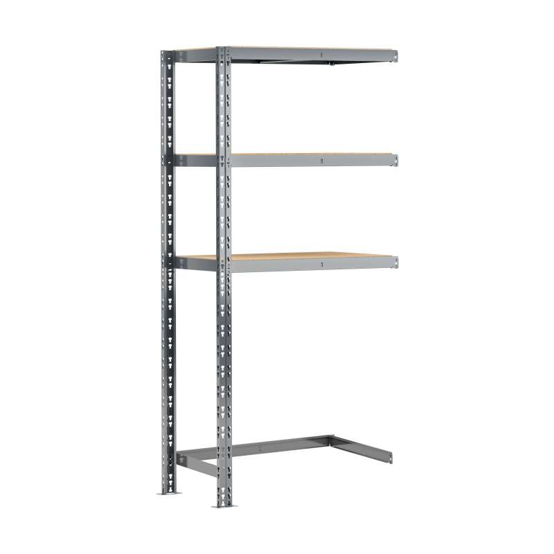 Extension étagère charge lourde MODULÖ STORAGE avec 3 plateaux de 70 cm de long (SYSTÈME EXTENSION)