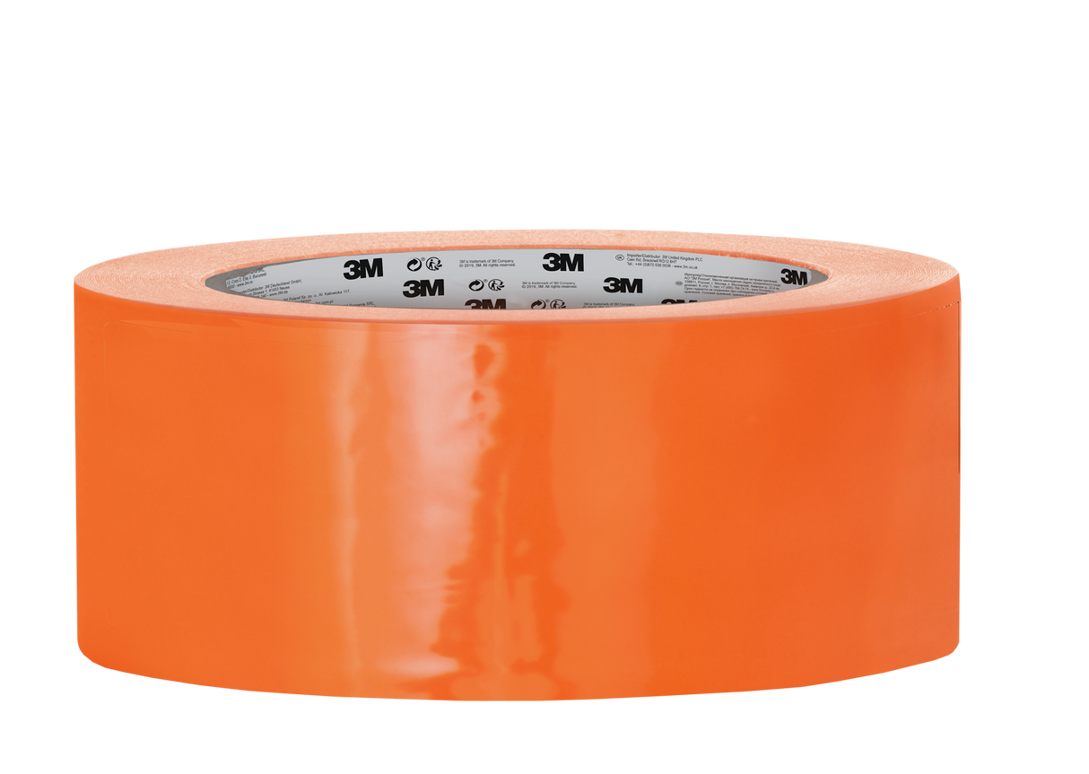 3M™ P489R - PVC Souple Adhésif Tous Travaux Qualité Supérieur 33x48mm Orange 33m x 48mm