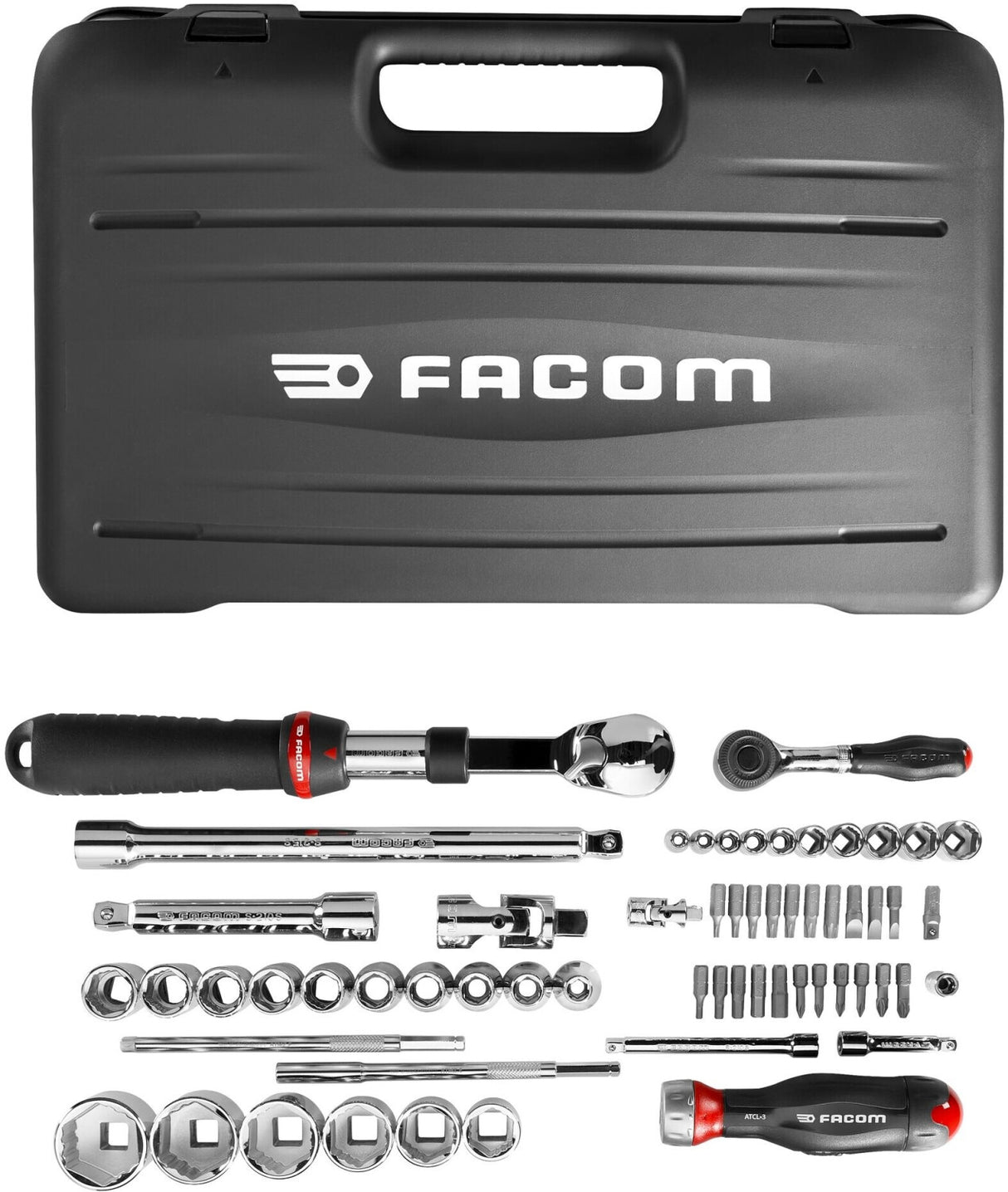 Coffret de serrage et vissage OGV Grip 1/4'' et 1/2'' - FACOM RS.GRPPB