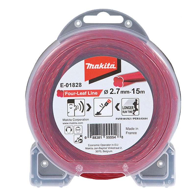 Fil de coupe hélicoïdal MAKITA E-01828 pour débroussailleuse Ø2,7mm 15m