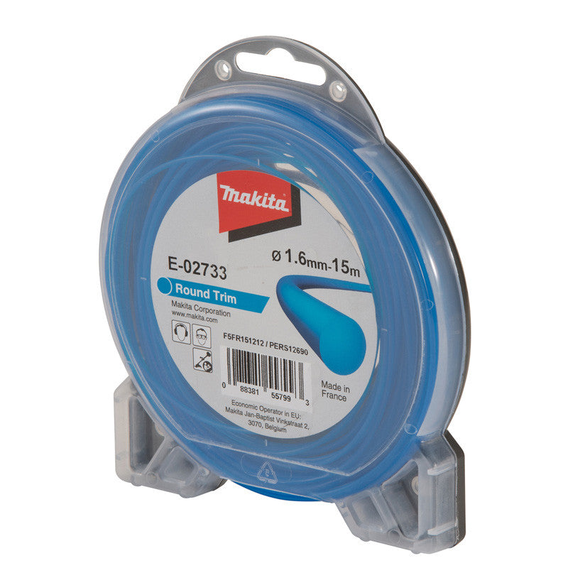 Fil nylon rond Ø1.6 pour débroussailleuse MAKITA E-02733