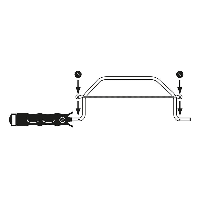 Fil universel pour scie à vilebrequin MEJIX 180294 - 300 mm