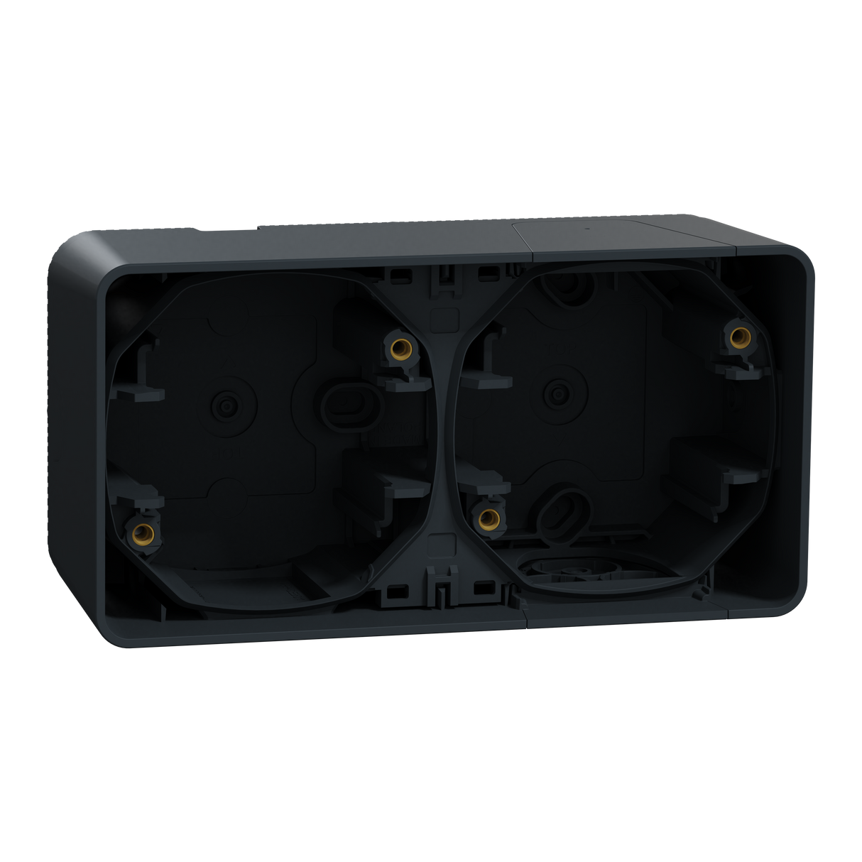 Boite en saillie SCHNEIDER MUR37914 horizontale étanche Mureva 2 postes gris