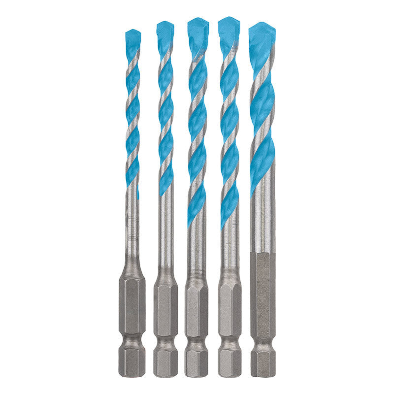 Forets polyvalents BOSCH 2608900585 HEX-9 Multi Construction, set de 5 pièces