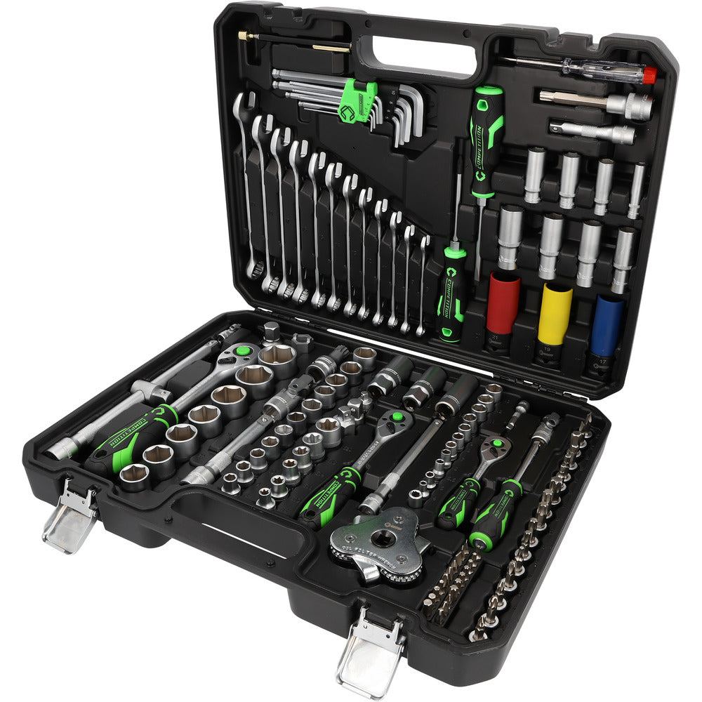 Coffret d'outillage COMPETITION 1/4"+3/8"+1/2", 132 pcs, spécial automobile - 512.0132 COMPETITION