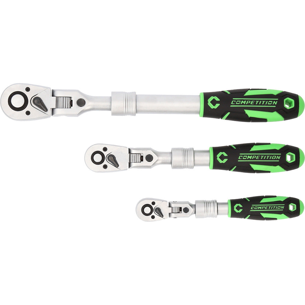 Jeu de cliquets télescopiques COMPETITION, 3pcs, 1/4"+3/8"+1/2" - KS Tools - 512.0103 COMPETITION