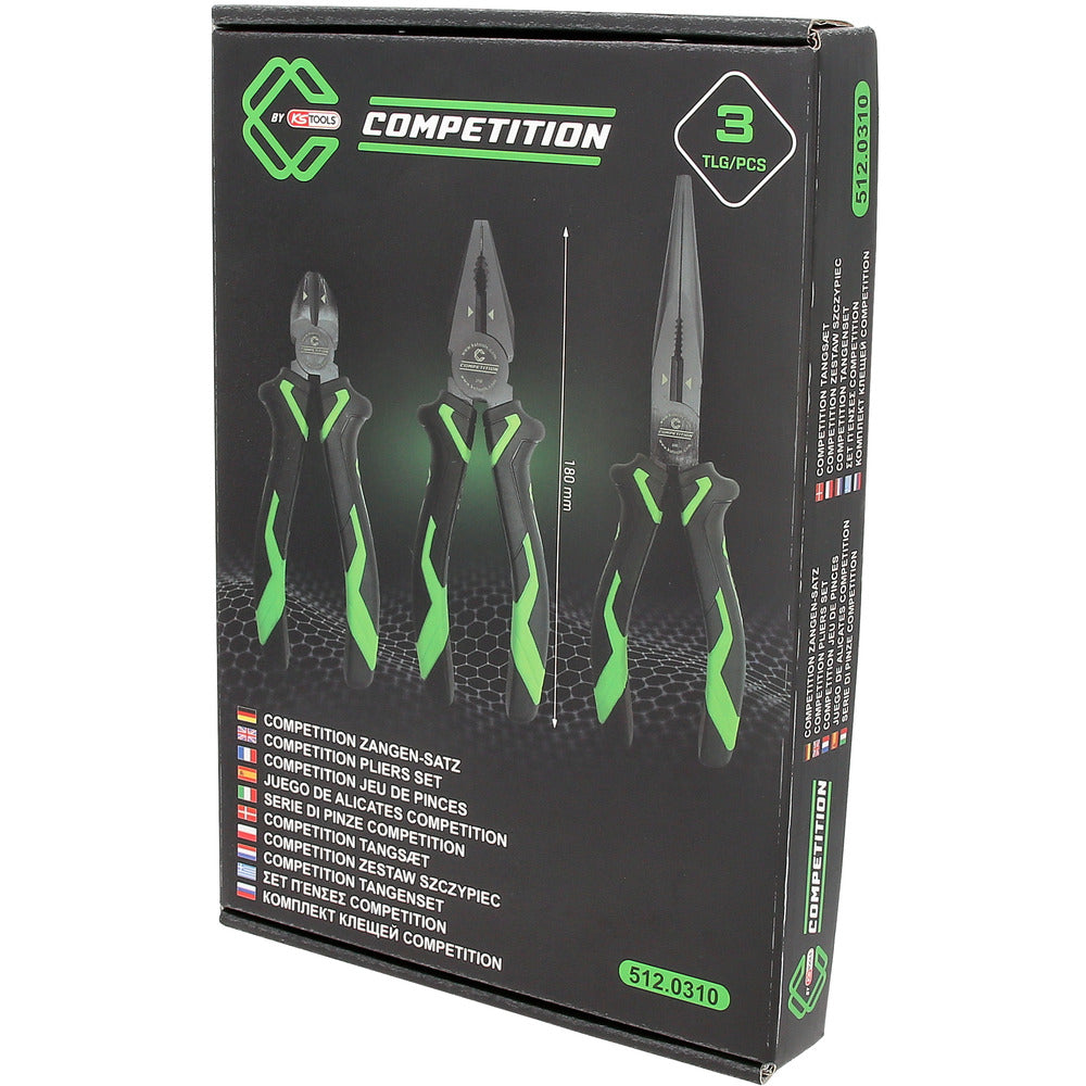Jeu de pinces COMPETITION, 3 pcs - KS Tools - 512.0310 COMPETITION