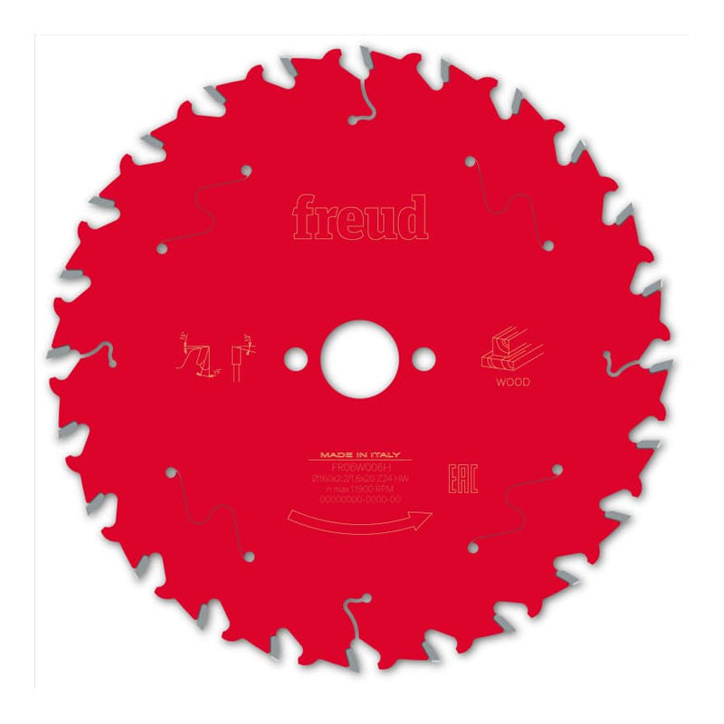 Lame FREUD bois pour scie circulaire alésage 20