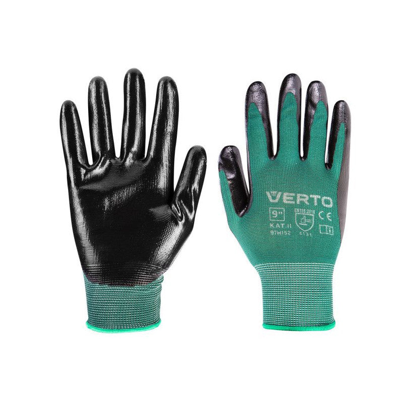 Gants de jardinage trépointe VERTO enduits de nitrile