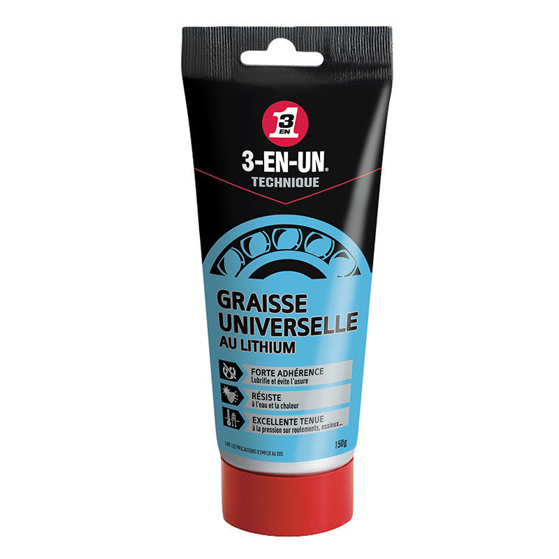 Graisse universelle au Lithium WD-40 33608 3 en 1 Technique tube 150g