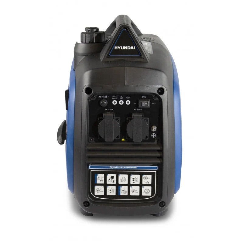 Groupe électrogène essence Inverter HYUNDAI HG2000I-C 2000W démarrage manuel avec lanceur