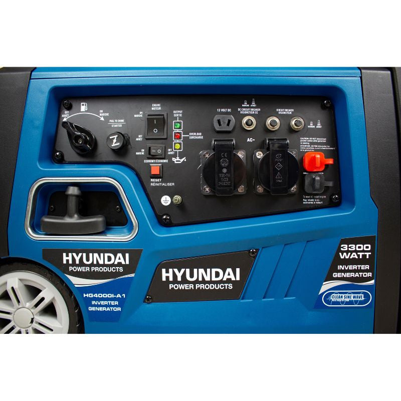 Groupe électrogène inverter silencieux max 3300W - HYUNDAI HG4000I-A1