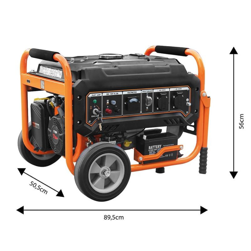Groupe électrogène NEOTOOLS 04-730 - 2 800 / 3 000W - 15L