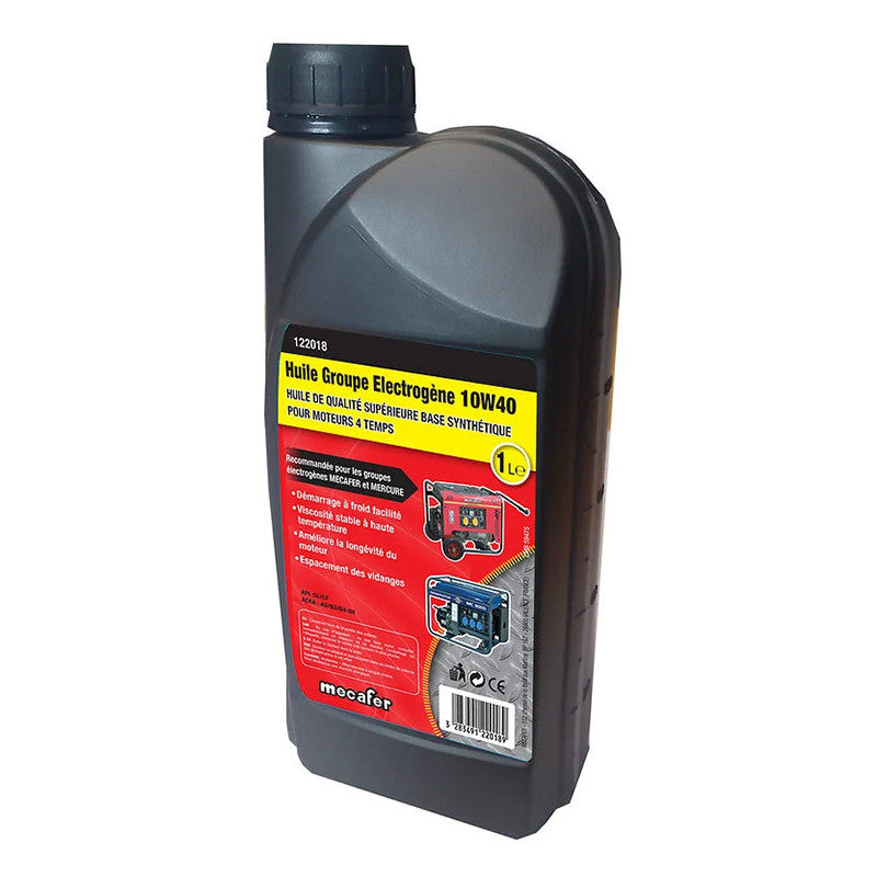 Huile groupe électrogène MECAFER 122018 15W40 2L
