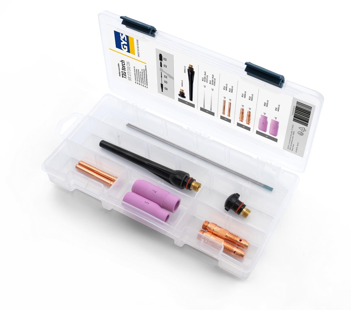 Coffret consommables GYS Torche TIG SR17 /18 / 26 - 044678