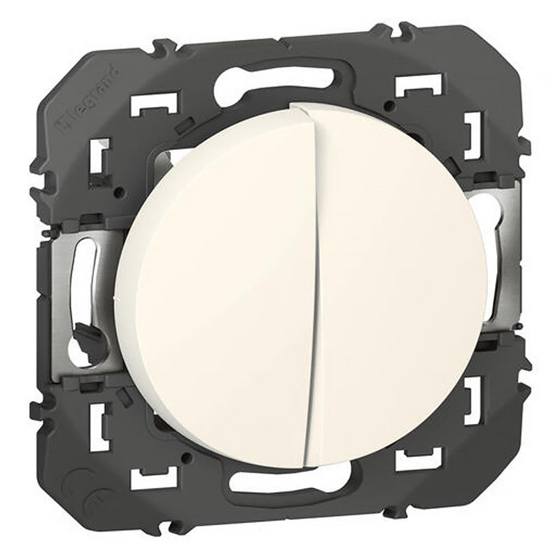 Interrupteur LEGRAND Dooxie va-et-vient 10A + poussoir 6A blanc