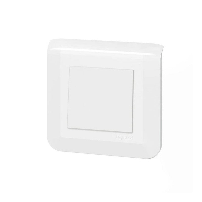 Interrupteur ou va-et-vient Mosaic 10A blanc complet avec plaque LEGRAND