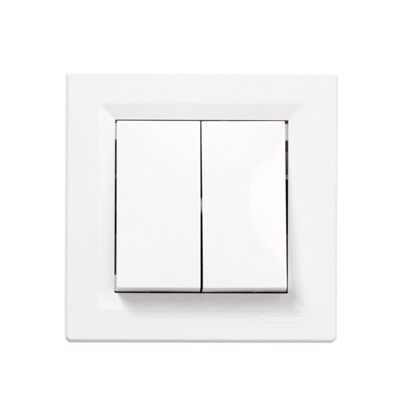 Interrupteur va-et-vient double SCHNEIDER Asfora S320214 10A -blanc