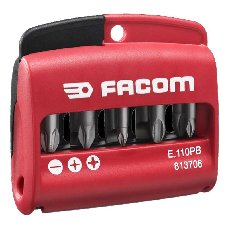 Jeu de 10 embouts de vissage mixtes 1/4" FACOM E.110PB