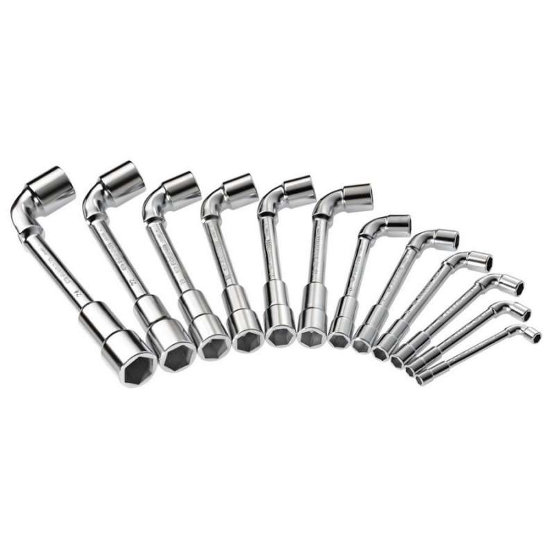 Jeu de 12 clés à pipe débouchées FACOM 75.J12PB 6 pans (7 à 24 mm)