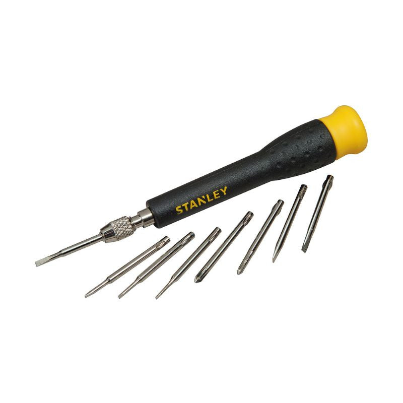 Jeu de 16 micro tournevis mutilâmes fente + phillips + hexagonal + torx STANLEY STHT0-62633