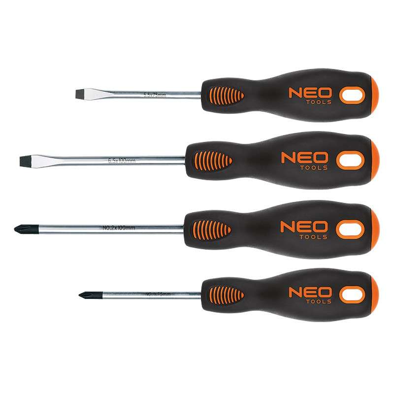 Jeu de 4 Tournevis NEO TOOLS 04-204