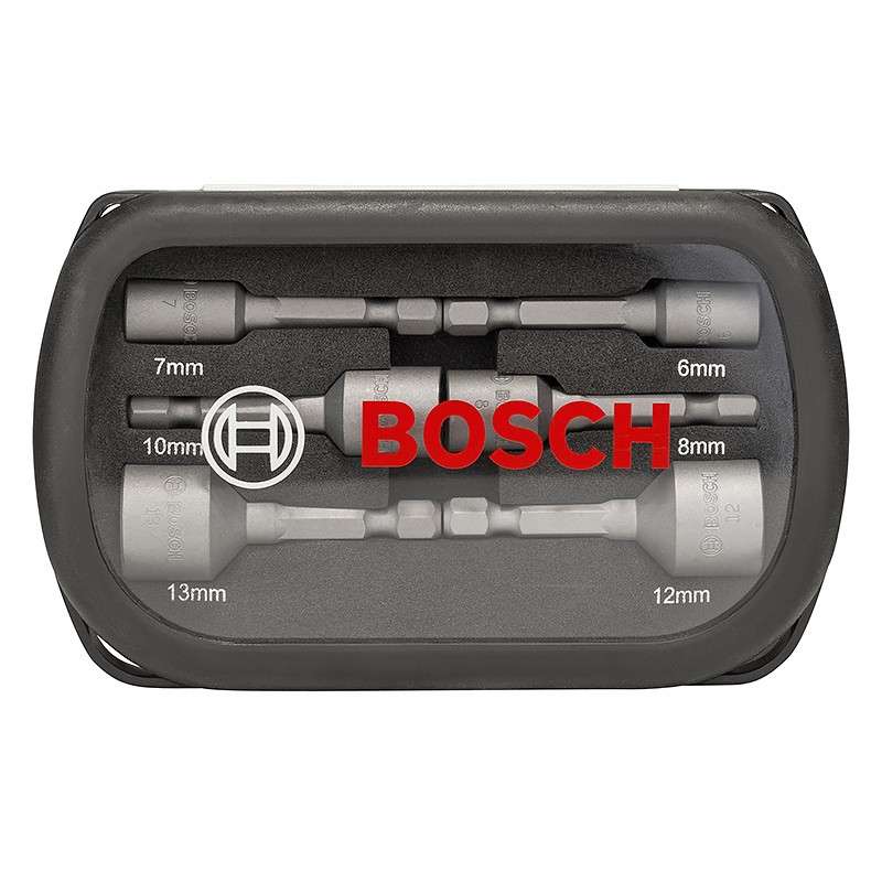 Jeu de 6 douilles à queue six pans mâle 1/4 BOSCH 2608551079